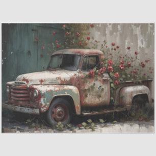 Vintage Farmhouse Truck Tissue Paper