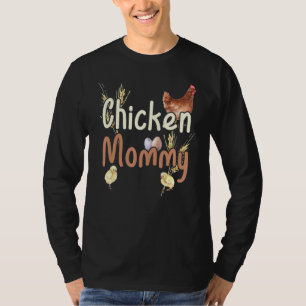 Vintage Farmhouse Watercolour Chicken Mommy T-Shirt