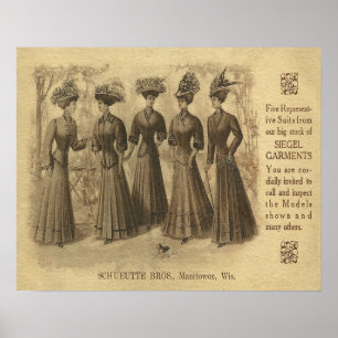 Vintage Fashion Ad Poster