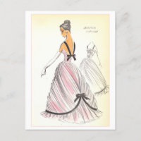 Vintage Fashion Design for Evening Gown
