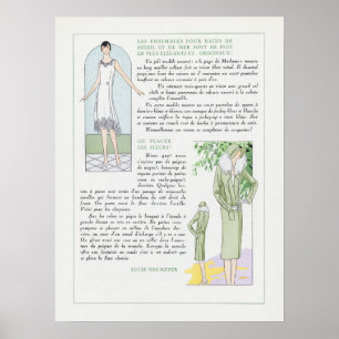 Vintage Fashion Illustration Poster