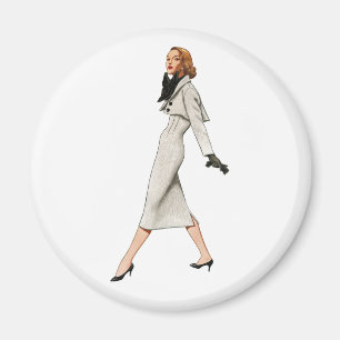 Vintage Fashion Image Magnet