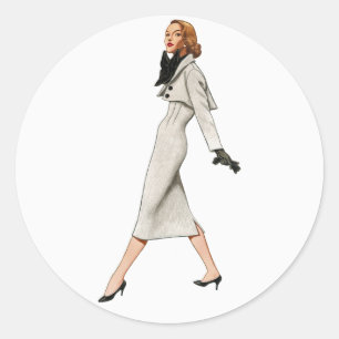 Vintage Fashion Image Stickers