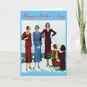 Vintage Fashion Mother's Day Card