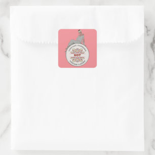 Vintage Fashion Not Vintage Values  Square Sticker