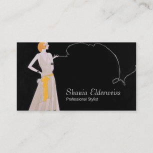 Vintage Fashion Stylist Business Card Template