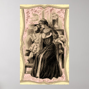 Vintage Fashions 1900 Poster