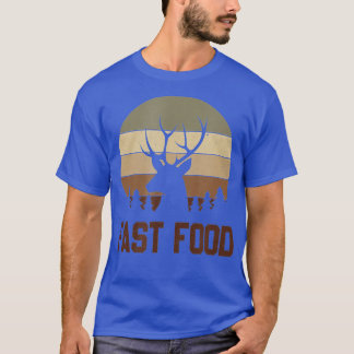 Vintage Fast Food Hunter  Deer Hunting  T-Shirt