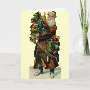 Vintage Father Christmas Card