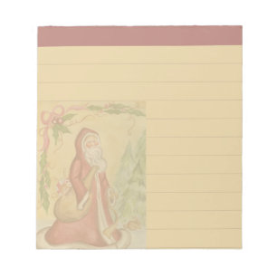 Vintage Father Christmas Notepad 