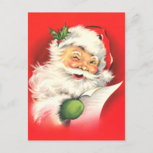 Vintage Father Christmas Postcard