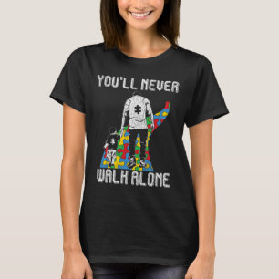 Vintage Father Son Family Autistic Kids Autism Awa T-Shirt