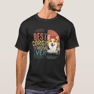 Vintage Fathers Day Best Corgi Dad Ever T-Shirt