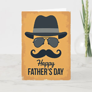 Vintage Fathers Day Face Card