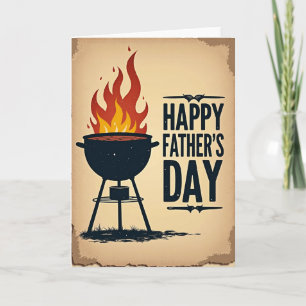 Vintage Fathers Day Flame Card
