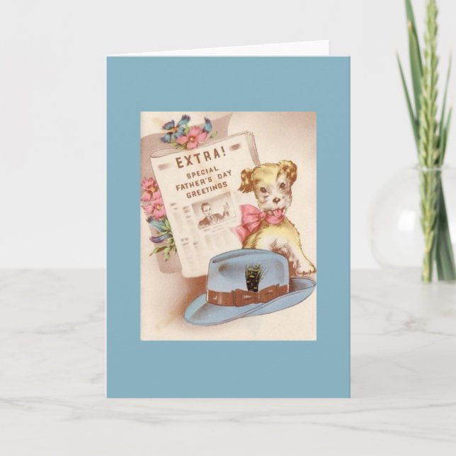 Vintage Father's Day Greeting Card (Front)