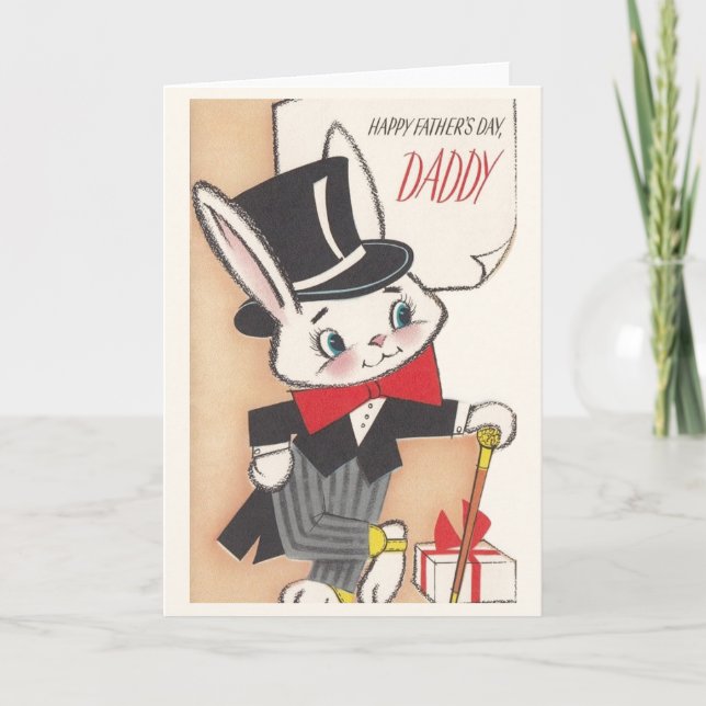 Vintage Father's Day Greeting Card (Front)