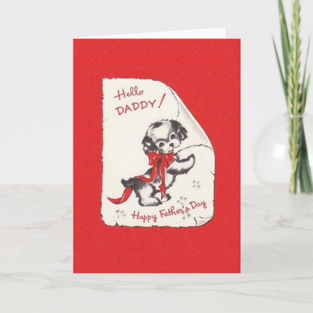 Vintage Father's Day Greeting Card (Front)