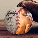 Vintage Father's Day Photo Personalised Baby Feet Baseball<br><div class="desc">Celebrate the bond between father and child with a personalised vintage-style baseball that’s both sentimental and unique. Featuring a cherished photo and sweet baby feet graphics, this keepsake is a heartfelt tribute that’s sure to be treasured. The word Daddy is prominently displayed, making it the perfect gift for Father's Day...</div>