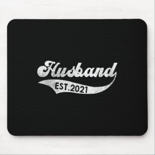 Vintage Fathers Day Promoted To Husband Est. Mouse Pad