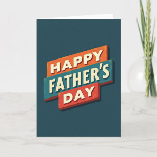Vintage Fathers Day Sign Card
