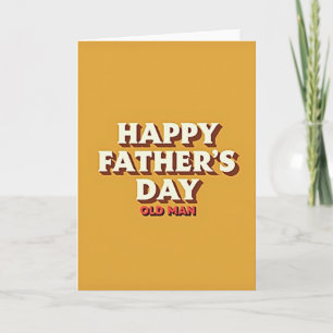 Vintage Fathers Day Text Card