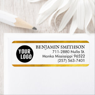     Vintage Faux Gold Luxury Custom Return Address Label