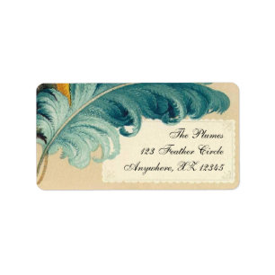 Vintage Feather Label