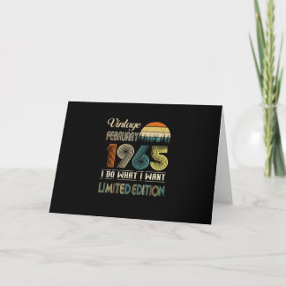 Vintage February 1965 I Do What I Want Limited Card