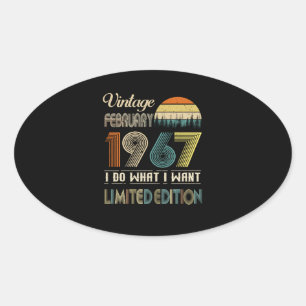 Vintage February 1967 I Do What I Want Limited Oval Sticker