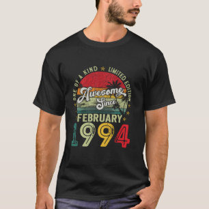 Vintage February 1994 30 Years Old 30th Birthday G T-Shirt