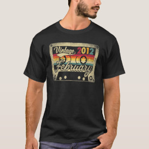 Vintage February 2012 11th Birthday  11 Years Old  T-Shirt