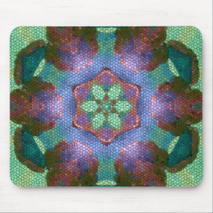 Vintage Feel - Abstract Design - Mosaic Tile Mouse Pad