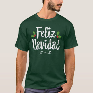Vintage Feliz Navidad Retro Meican Christmas famil T-Shirt