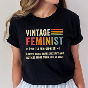 Vintage Feminist Definition Tee, Retro Grunge T-Shirt
