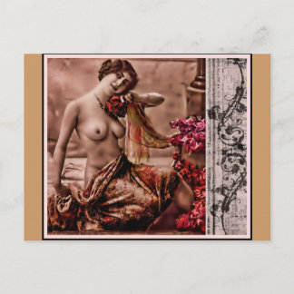 Vintage Femme Postcard