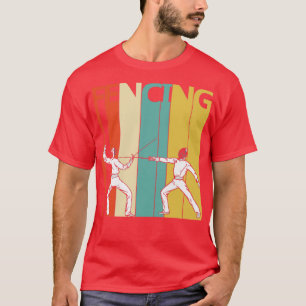 Vintage Fencing Lover Gift T-Shirt