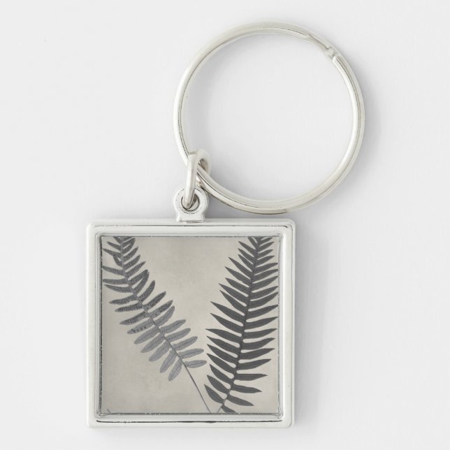 Vintage Ferns Key Ring (Front)