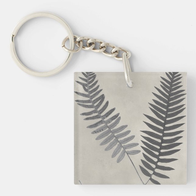 Vintage Ferns Key Ring (Front)