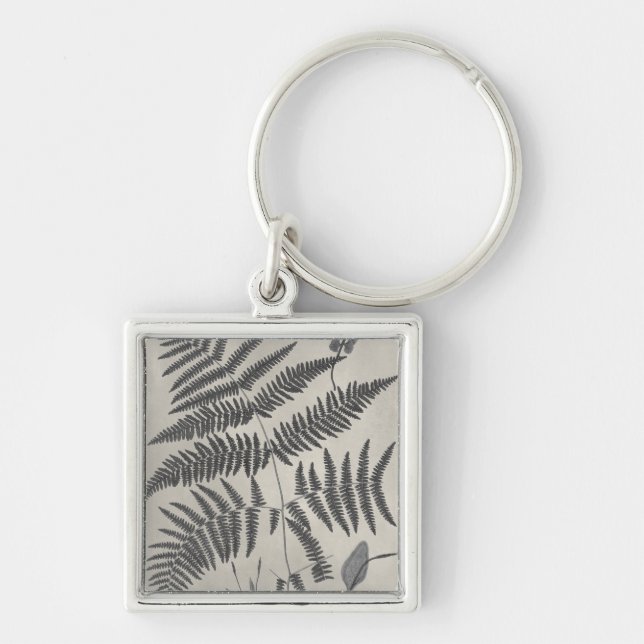 Vintage Ferns Key Ring (Front)