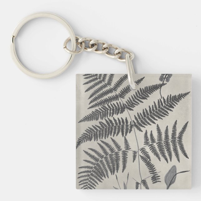 Vintage Ferns Key Ring (Front)