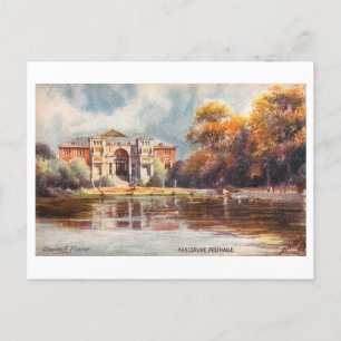 Vintage Festhalle in Karlsruhe, Germany Postcard