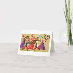 Vintage Festive Feast Christmas Card