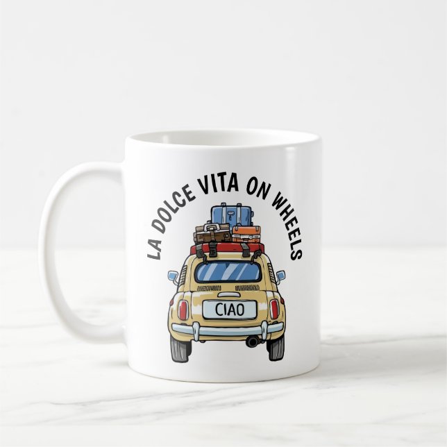 Vintage Fiat Car Coffee Mug (Left)