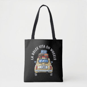 Vintage Fiat Car Tote Bag