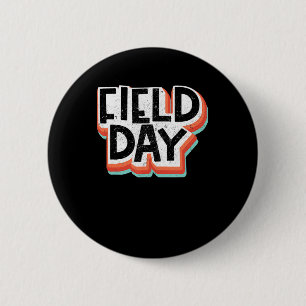 Vintage Field 2022 Day Retro Happy Last Day Of Sch 6 Cm Round Badge