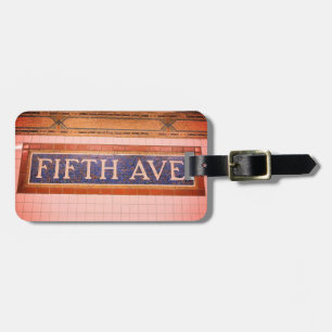 Vintage Fifth Avenue Sign - Manhattan, NYC Luggage Tag