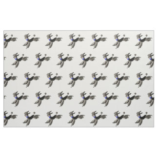 Vintage Fifties Happy Black Poodles Fabric