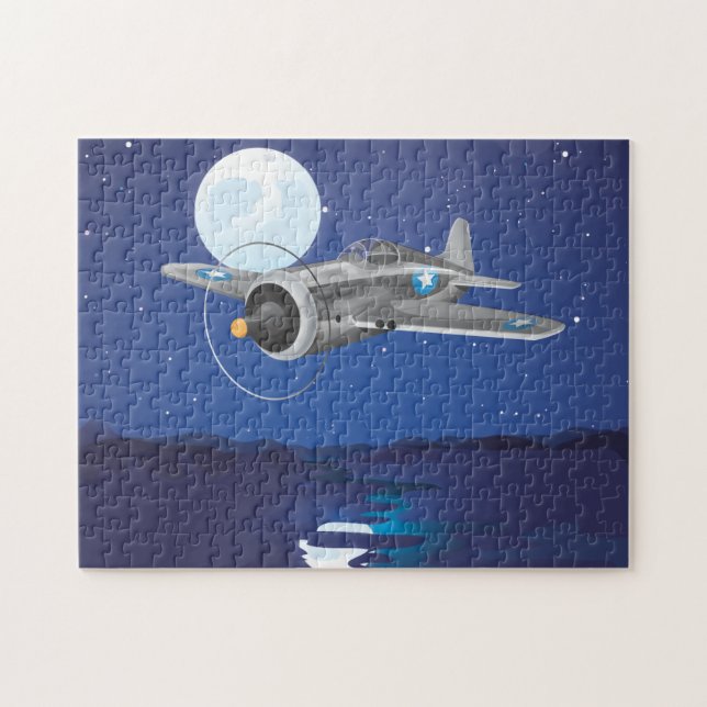 Vintage fighter Aircraft Jigsaw Puzzle (Horizontal)