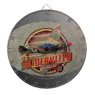 VINTAGE FIGHTER PLANE. DARTBOARD